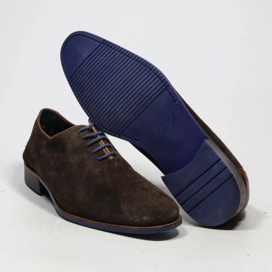 Bocage Formal Lace Ups Suede Brown Colour For Men