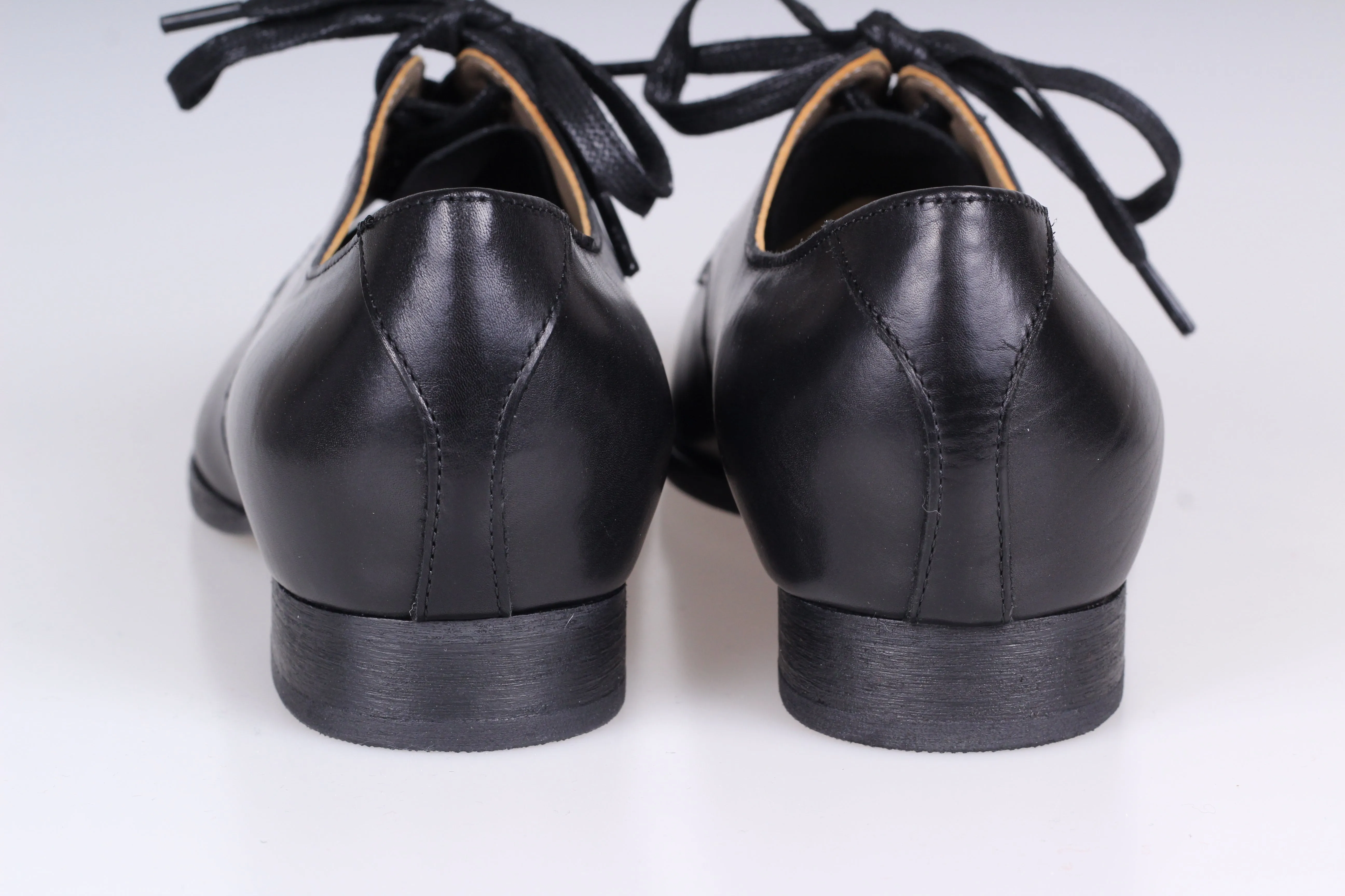 Everyday flat Derby shoes - 40s - Black - Eleanor