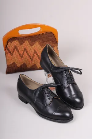 Everyday flat Derby shoes - 40s - Black - Eleanor