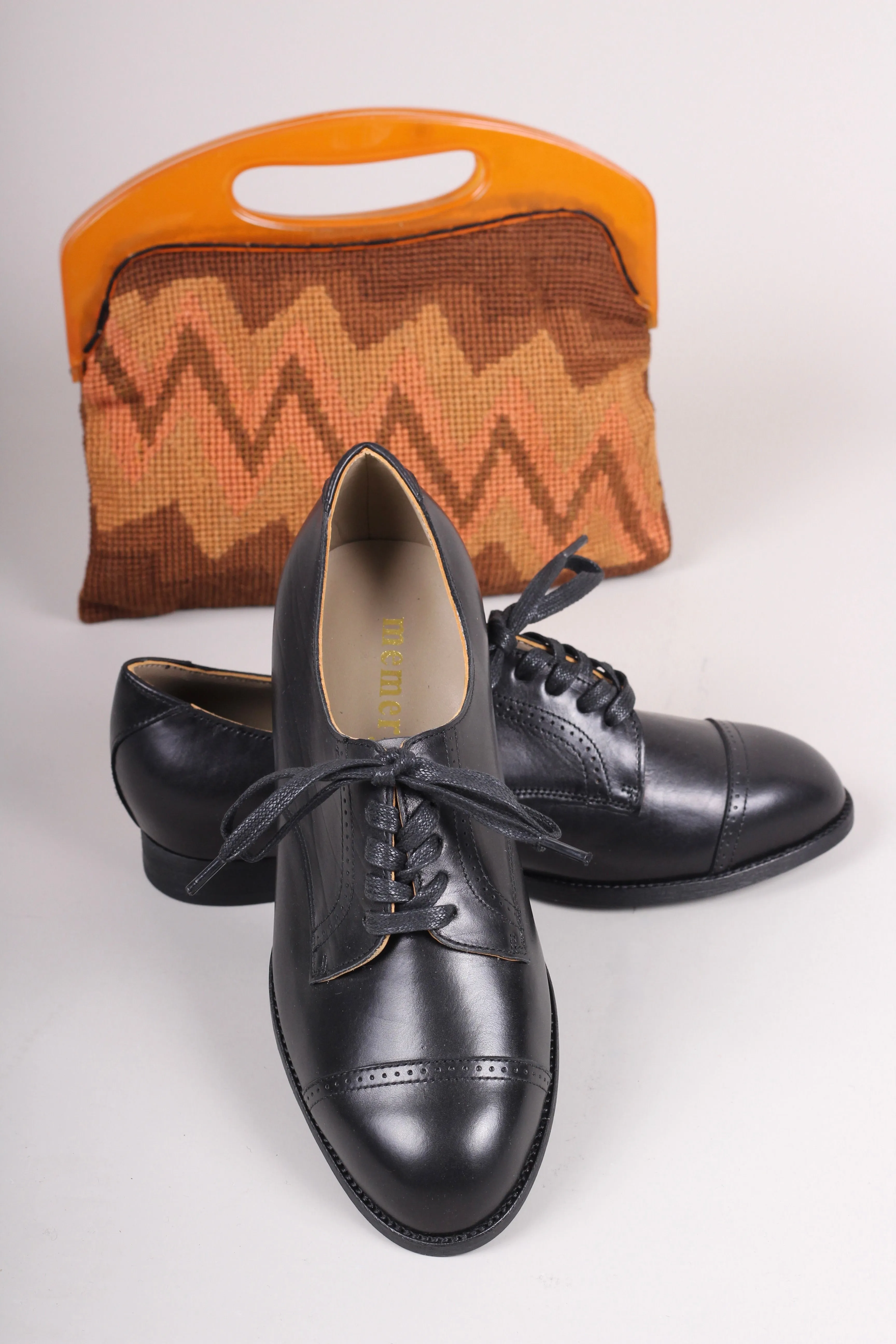 Everyday flat Derby shoes - 40s - Black - Eleanor
