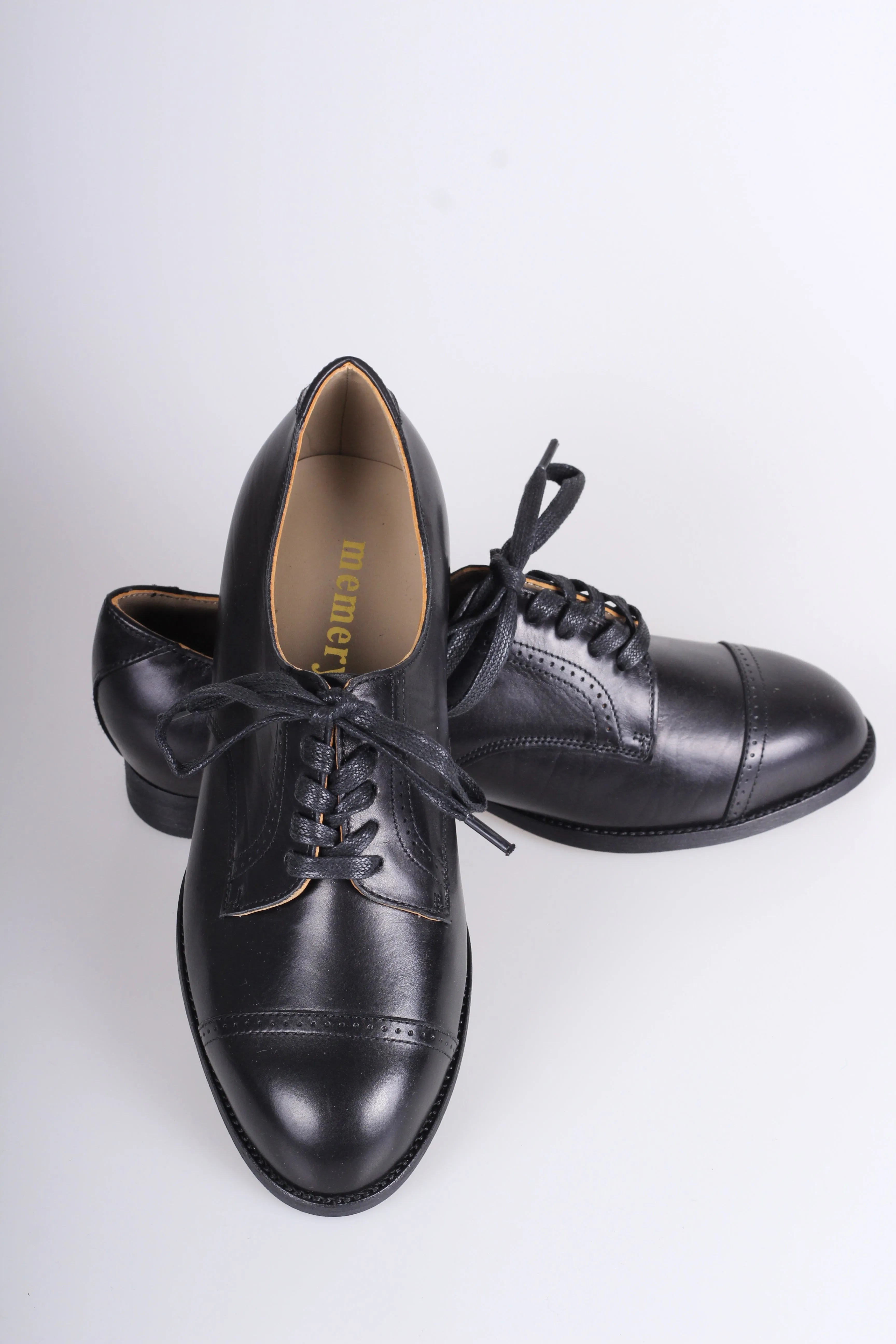 Everyday flat Derby shoes - 40s - Black - Eleanor