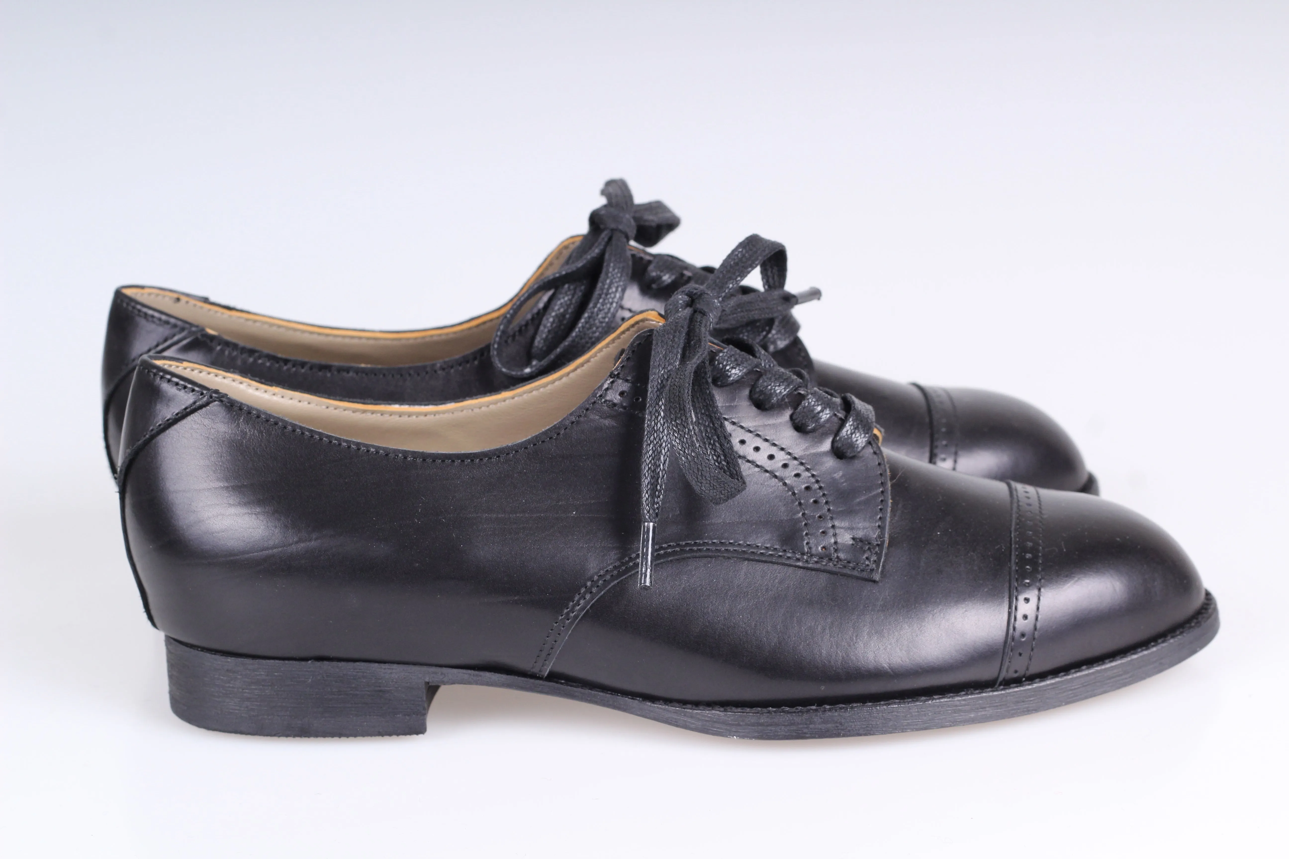 Everyday flat Derby shoes - 40s - Black - Eleanor