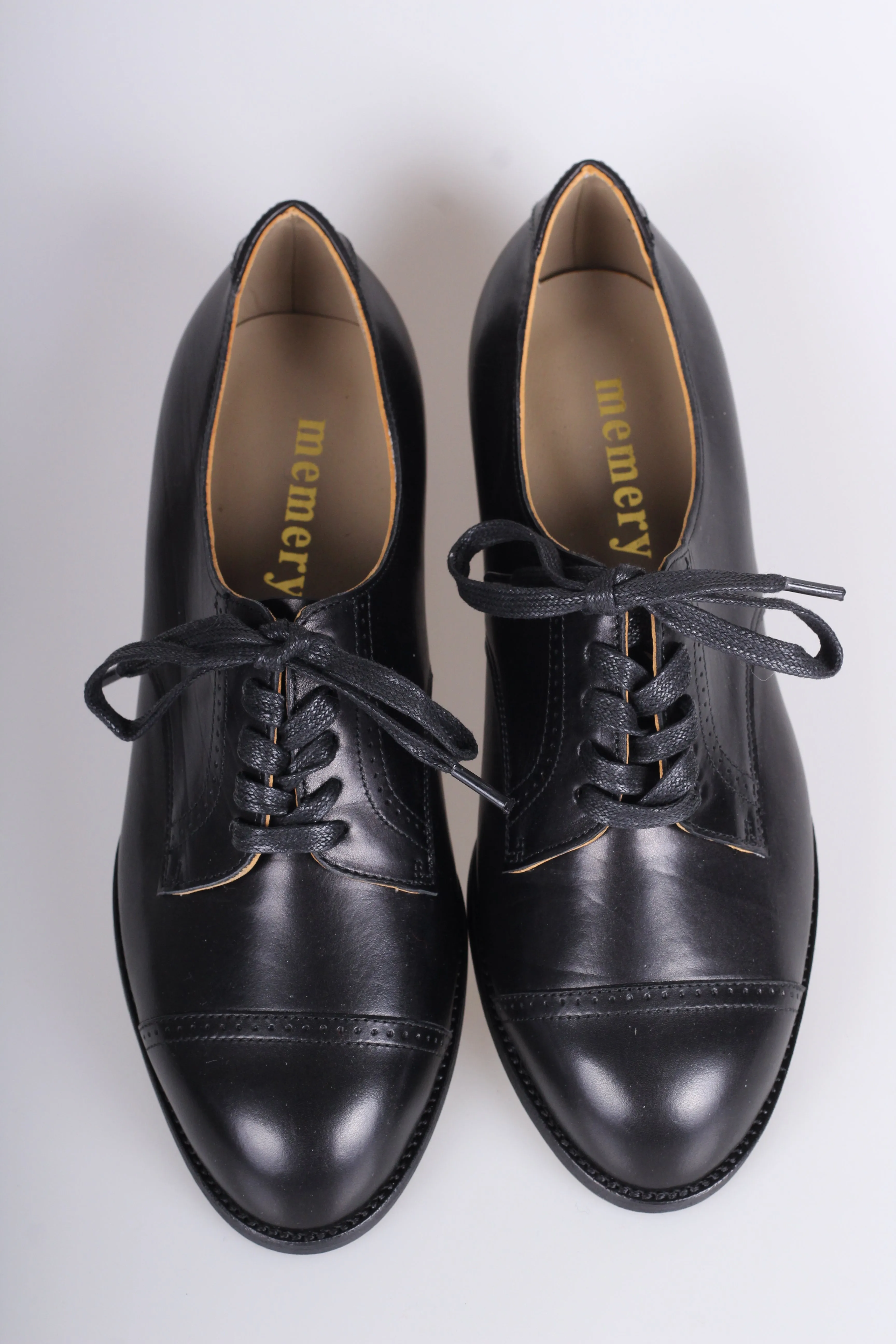 Everyday flat Derby shoes - 40s - Black - Eleanor