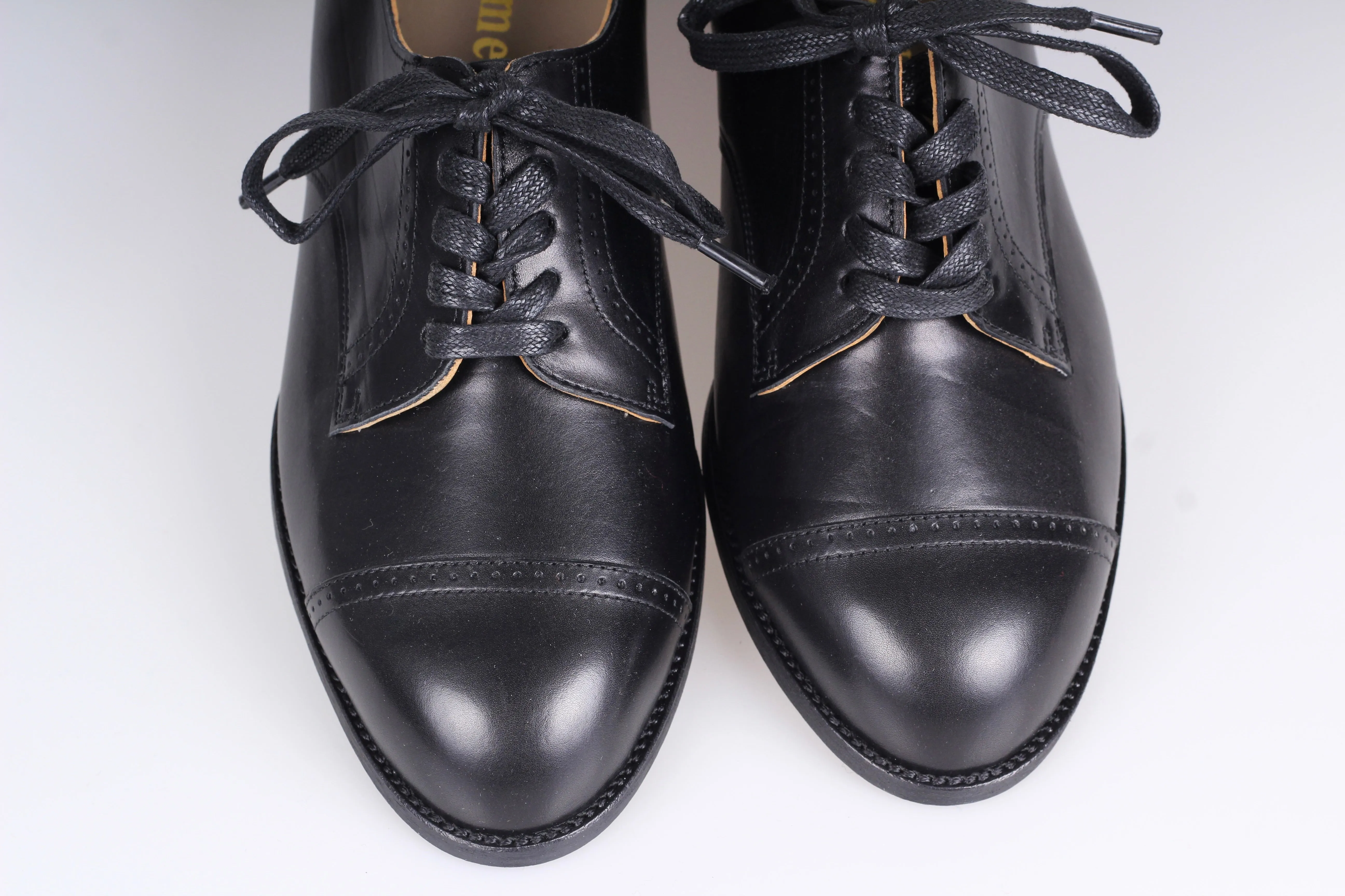 Everyday flat Derby shoes - 40s - Black - Eleanor