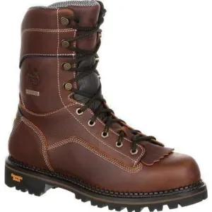 Georgia Men's AMP LT 9" Logger Composite Toe Waterproof Work Boot -  Brown - GB00238