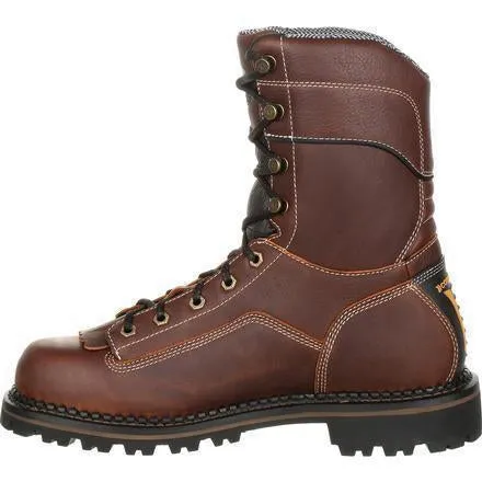 Georgia Men's AMP LT 9" Logger Composite Toe Waterproof Work Boot -  Brown - GB00238