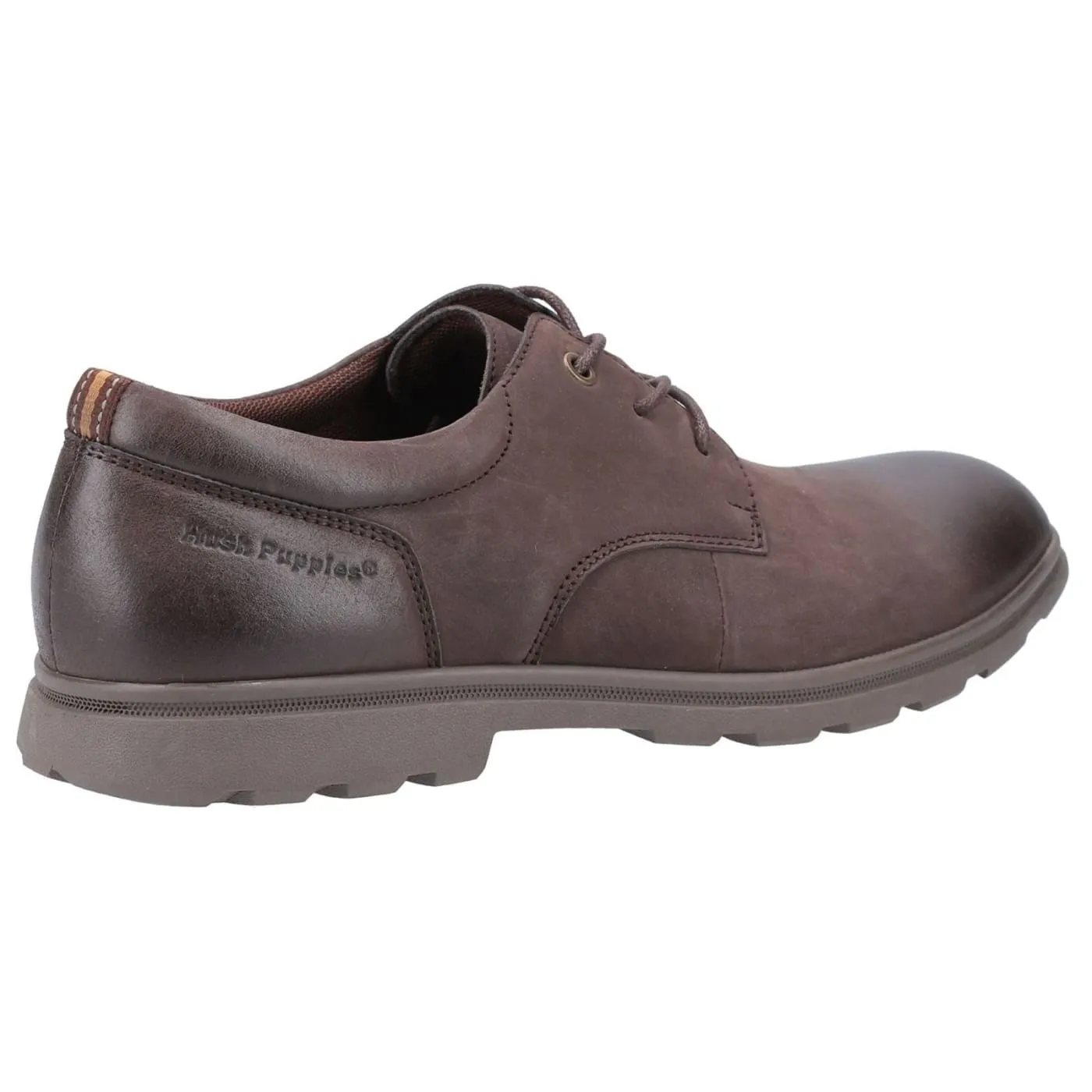 Hush Puppies Trevor Brown Mens Nubuck Shoes