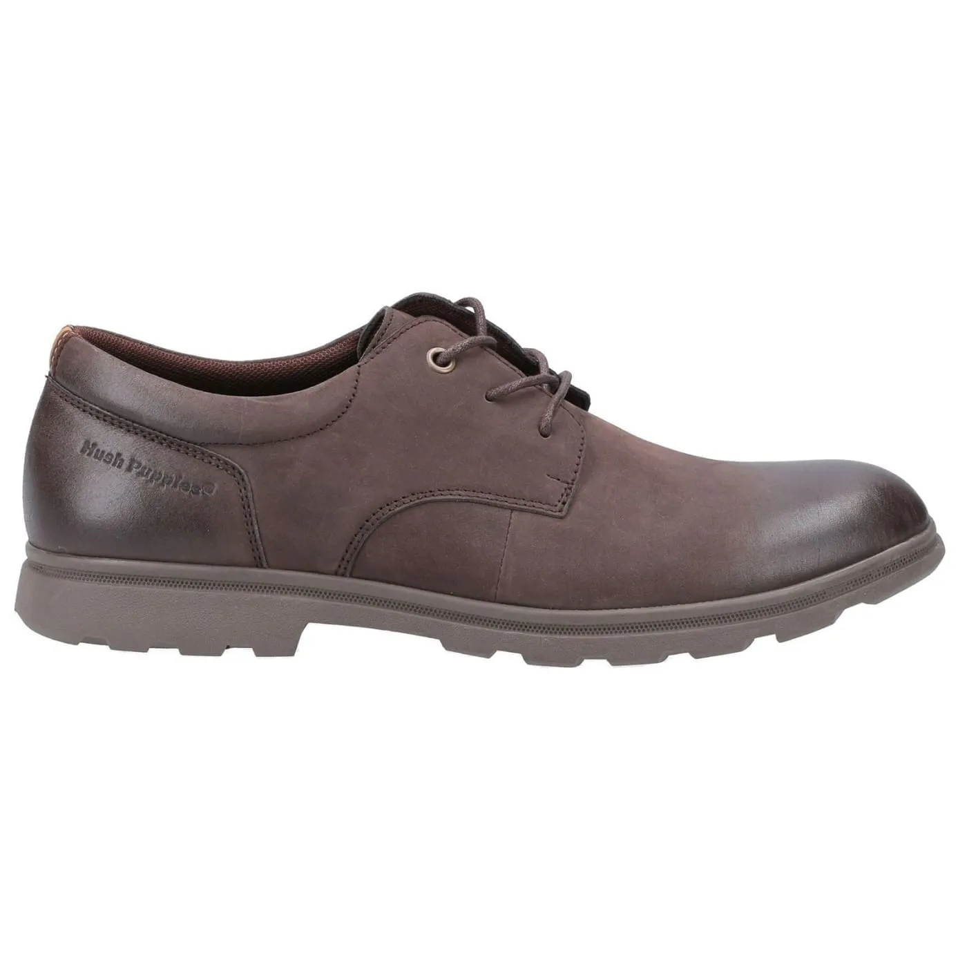 Hush Puppies Trevor Brown Mens Nubuck Shoes