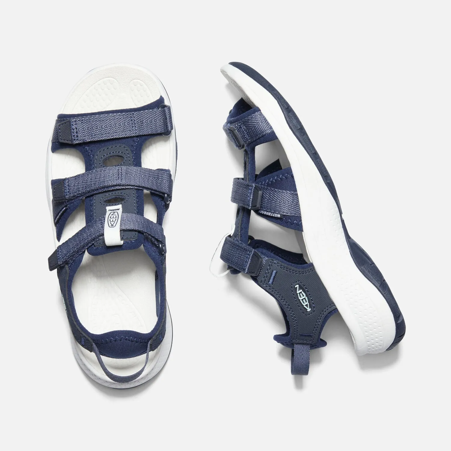 Keen - Women's Astoria West Open Toe Blue Night/Black Hiking Sandals 1024871