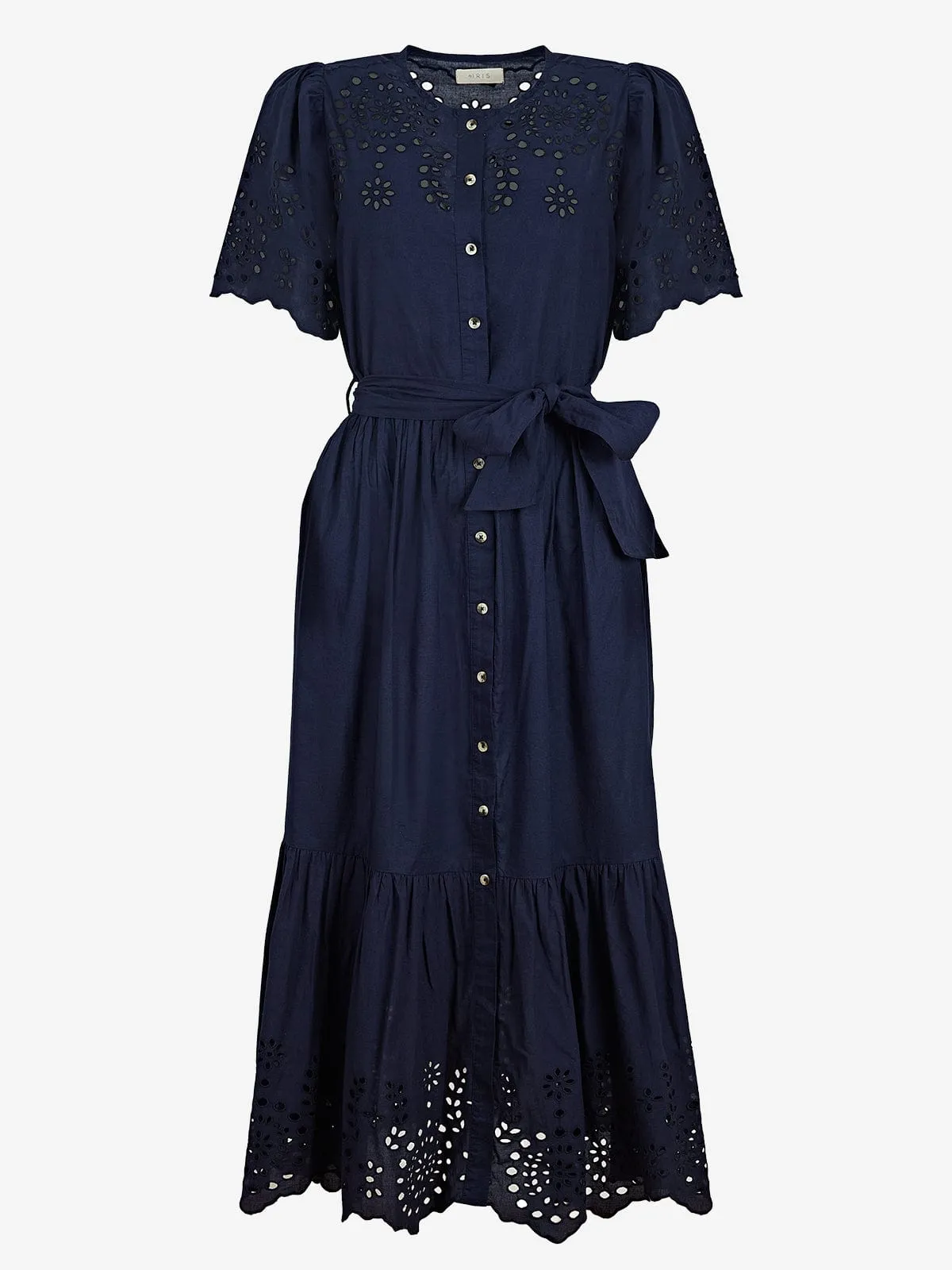 Margot Broderie Anglaise Dress – Navy