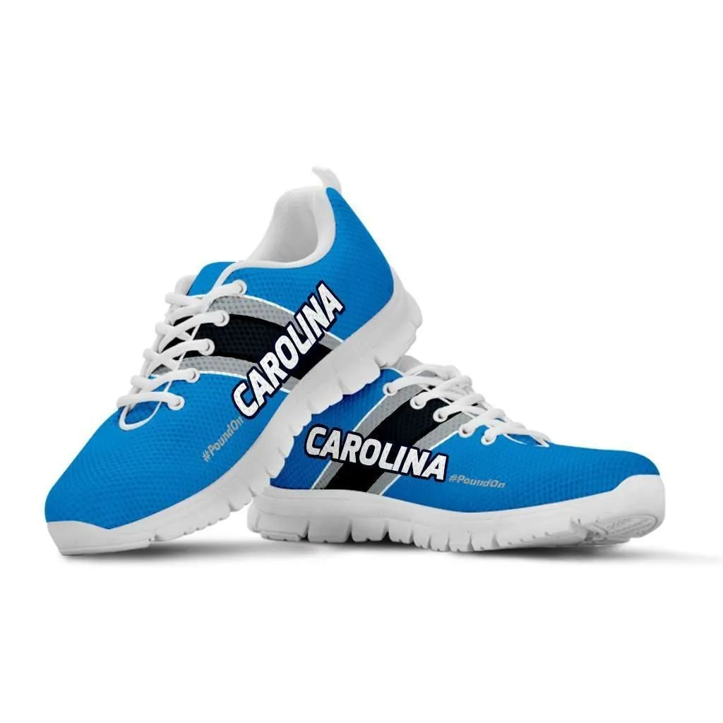 #PoundOn Carolina Fan Running Shoes