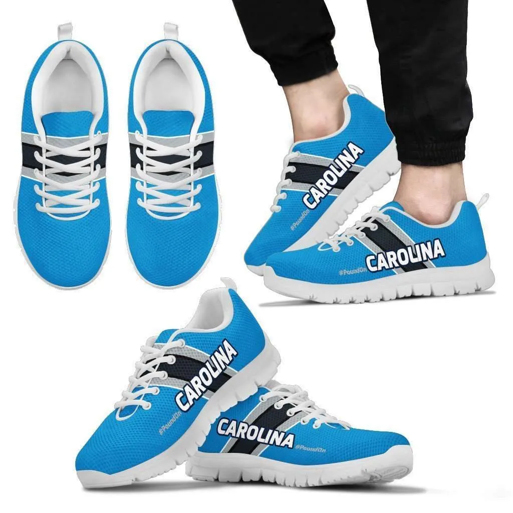 #PoundOn Carolina Fan Running Shoes