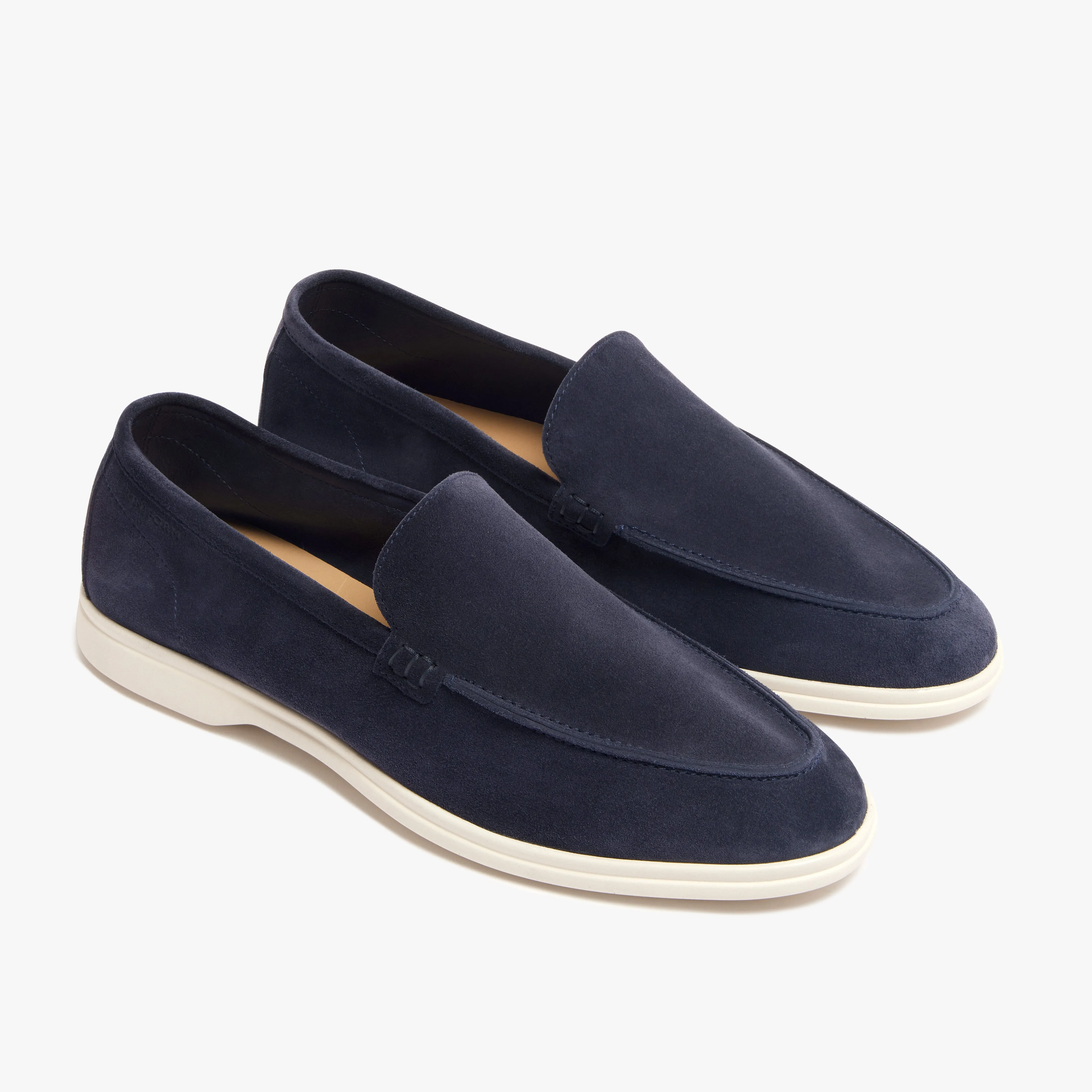 Relaxed Loafer Navy Suede Mens