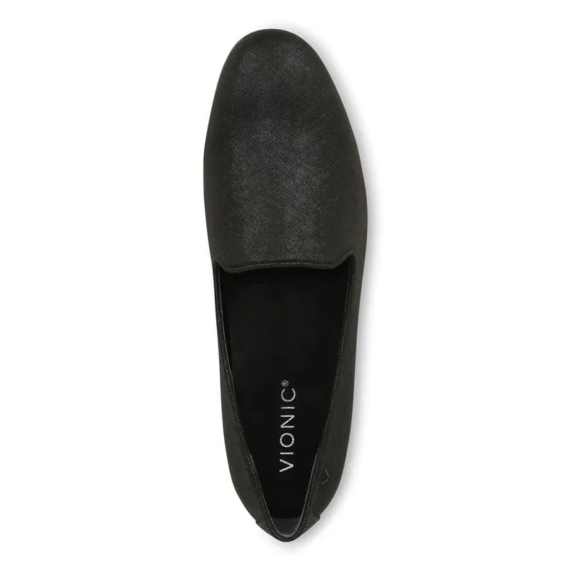 Vionic Women's Willa II Flats- Black Shimmer